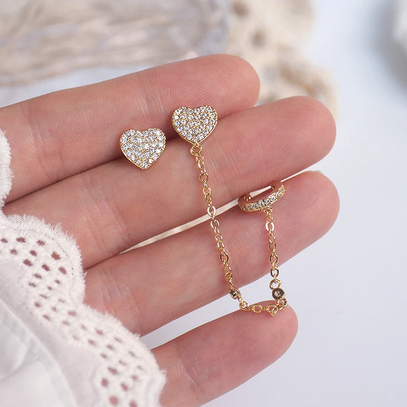 

Женские серьги-клипсы в форме сердца, серебро 925 пробы, 14 к