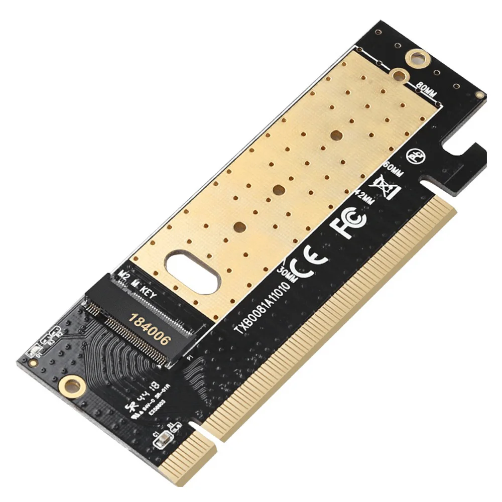 Красный M.2 Накопитель SSD с протоколом NVME адаптер M2 к PCI Express 3,0X16 карта контроллера M интерфейс ключа поддержка PCI Express 3,0x4 2230-2280 Размер - Цвет: Красный