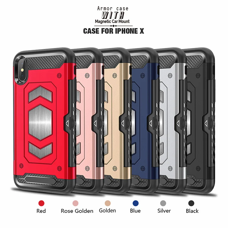 Ударопрочный Магнитный чехол для телефона iPhone 7 plus XR XS MAX 8 6 6s funda |