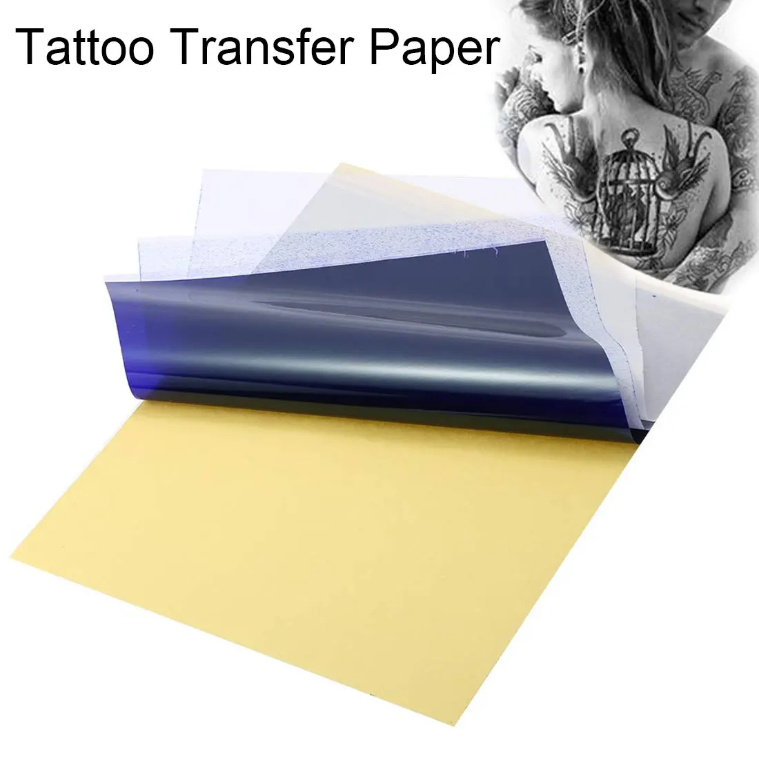 Профессиональный стикер для татуировок 10 шт./лот 4 слоя углеродистая термальная