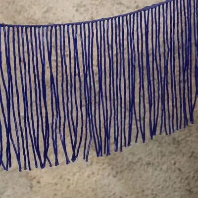 Тяжелые 16 см длинные кисточкой бисером кружева аксессуары DIY вечернее платье декоративные аксессуары кружева сшивание материал кружева - Цвет: royalblue