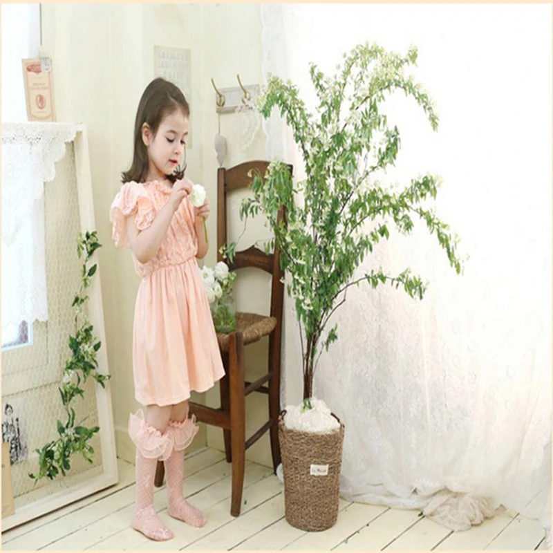 

Summer Baby Girls Kids Toddler Lace Ruffle Princess Mesh Socks Children Breathable Ankle Sock