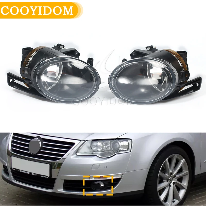 Автомобильный передний бампер 12V 55W противотуманные фары для автомобиля фара VW