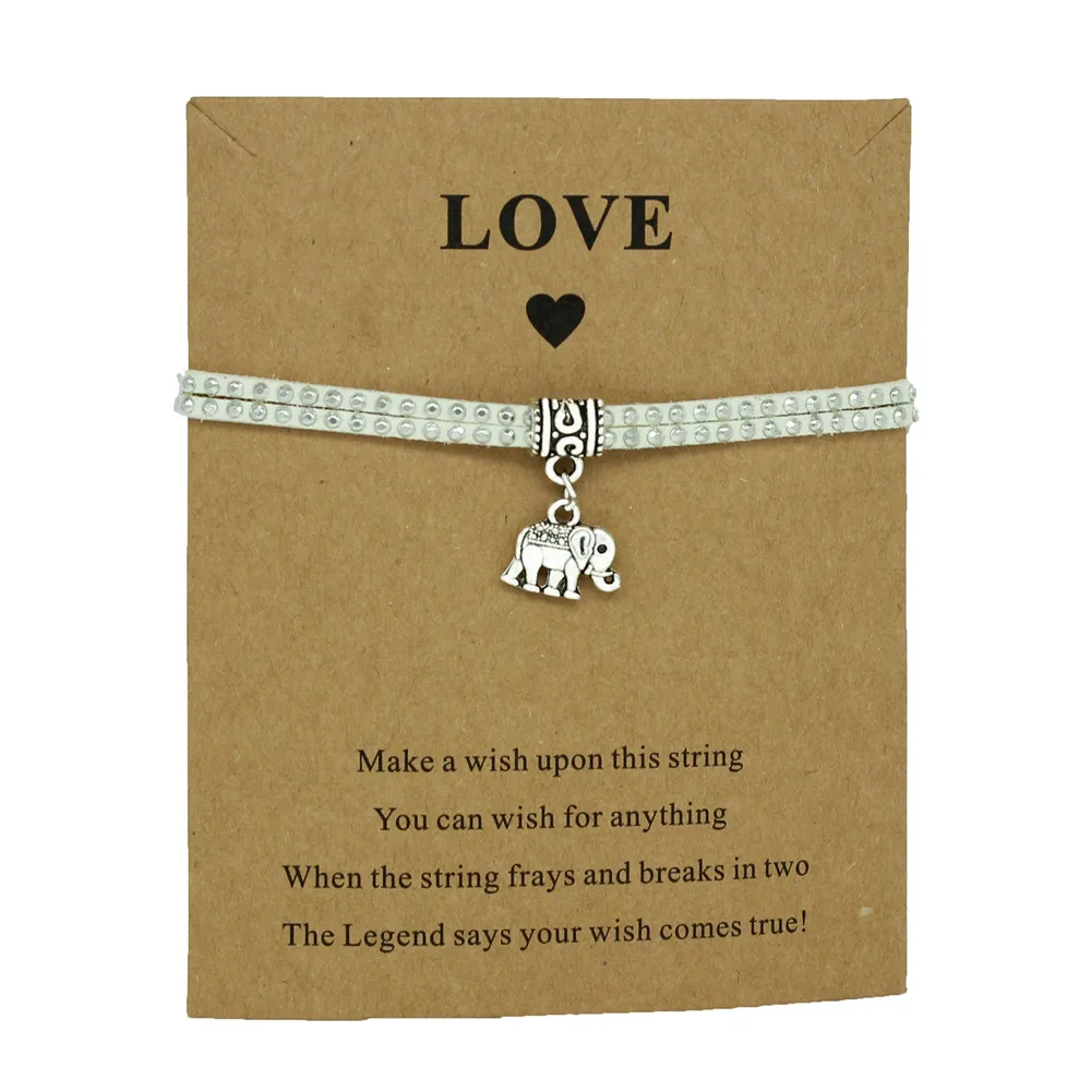 Браслет талисман со слоном в стиле ретро|Браслеты с шармами| |