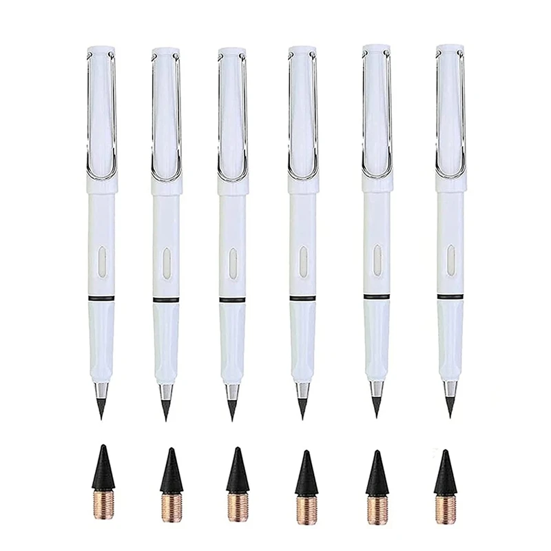 

6Pcs Everlasting Pencil, Infinite Pencil, Technology Inkless Pen, Magic Pencils for Kids, for Home Office School