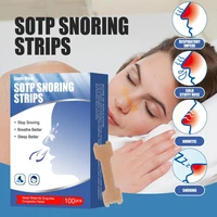 100pcsbox nose patch non irritating improve breathe ultra thin disposable anti snoring relief stuffy nasal strip for adult
