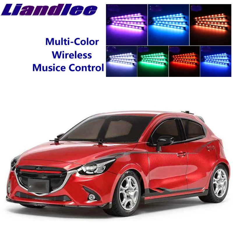 LiandLee декоративный неоновый светильник для салона сидений Mazda2 Demio DJ MK4 2014 ~