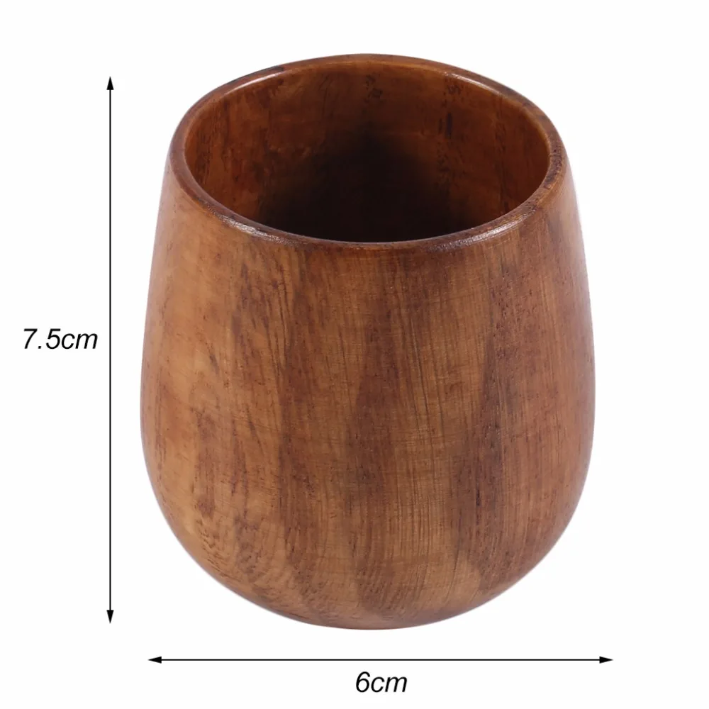 Китайский стиль 200 мл Ретро ручной работы натуральный деревянный чашка кофе чай