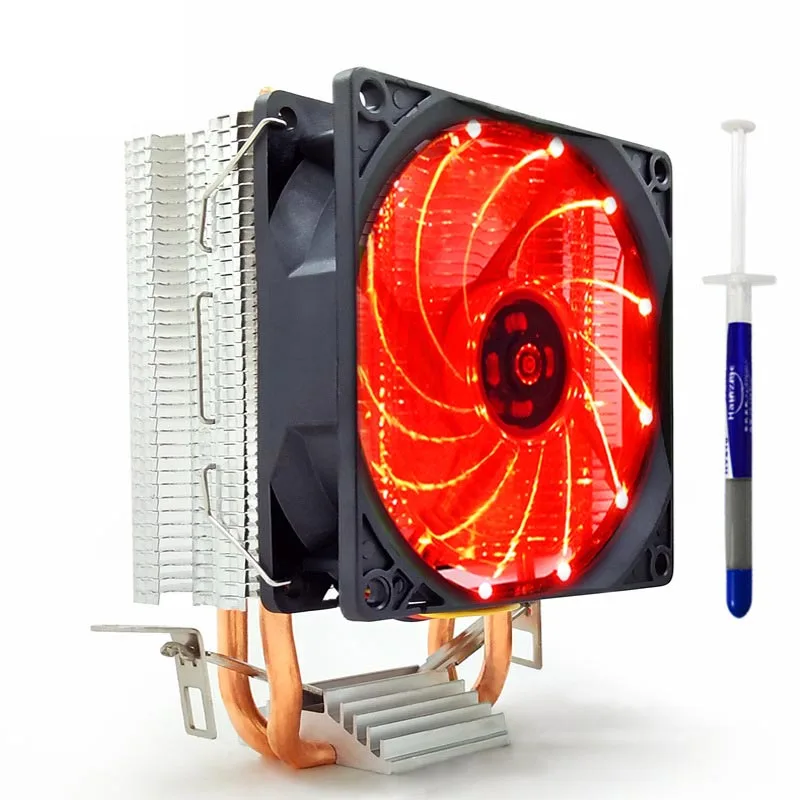 Кулер для процессора 90 мм 3pin вентилятор охлаждения CPU тихий кулеры Intel LGA775/1156/1155 AMD