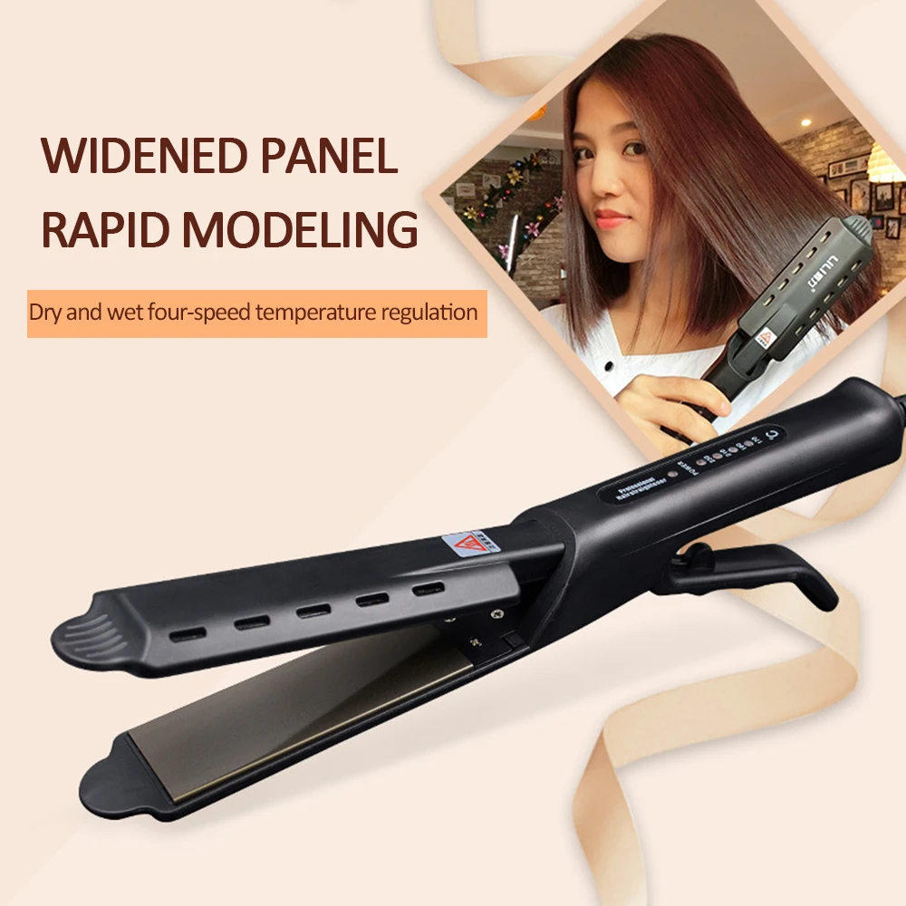 

Straightening Iron Fast Warm-up Thermal Performance Professional Tourmaline Ceramic Heating Plate Hair Straightener Heating Comb