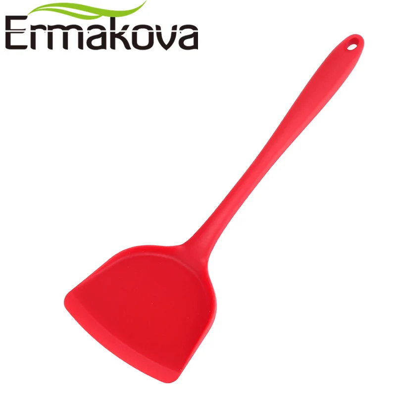 ERMAKOVA набор из 3 антипригарных силиконовых шпателей ложек суповых ковшей