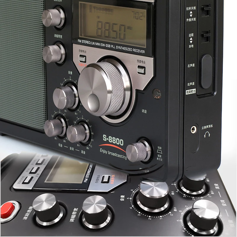 Бесплатная доставка оригинальный TECSUN S-8800 PLL DSP AM/FM/LW/SW все диапазоны SSB радио
