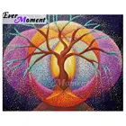 Полноразмерная абстрактная 5D Алмазная мозаика Ever Instant, мандала, дерево, женщина, живопись без рам, Современный домашний декор для стен 5L1194