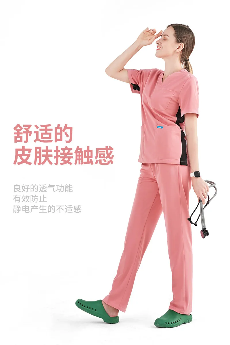 Женский комбинезон с коротким рукавом для врачей в операционной мужское платье