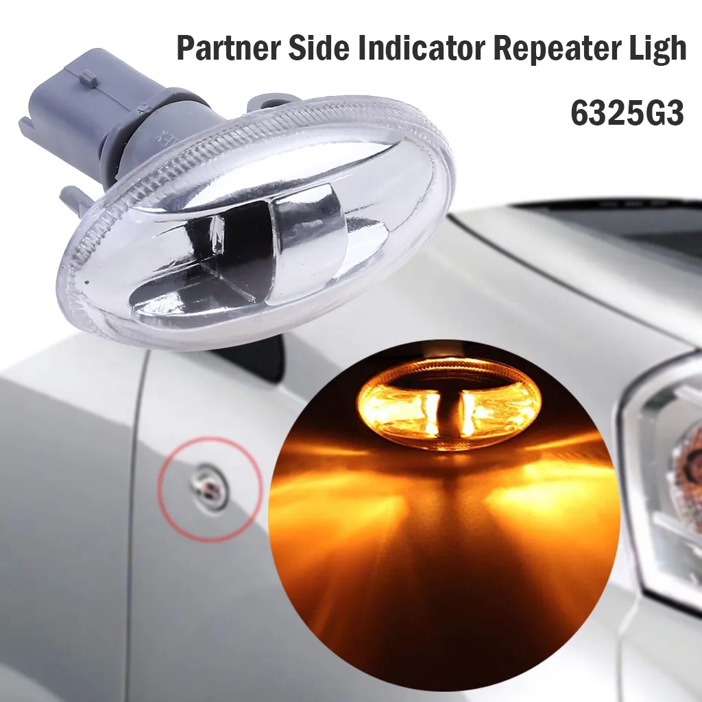 Партнер боковой индикатор ретранслятор лампочка для фар Peugeot 301 108 407 206 1007 B9 T3E M59 107