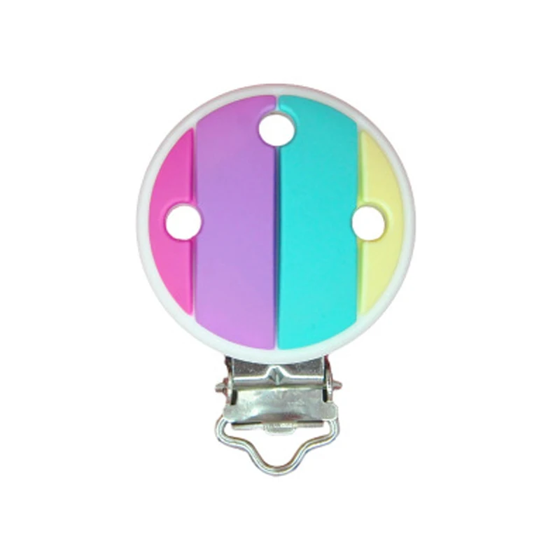 Clip de silicona de grado alimenticio para chupete, juguete mordedor para collar de ni&ntilde;os, abalorios, accesorios de bricolaje, 10 Uds.-3