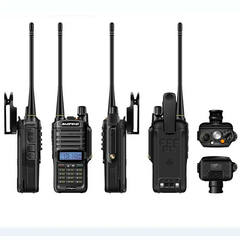Walkie Talkie IP67 UV 9R Plus 5 Вт Высокая мощность дальность 2 пути радио водонепроницаемый