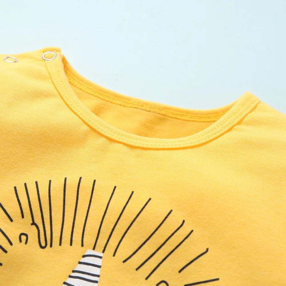 Комбинезон для маленьких мальчиков и девочек летняя одежда с длинными рукавами