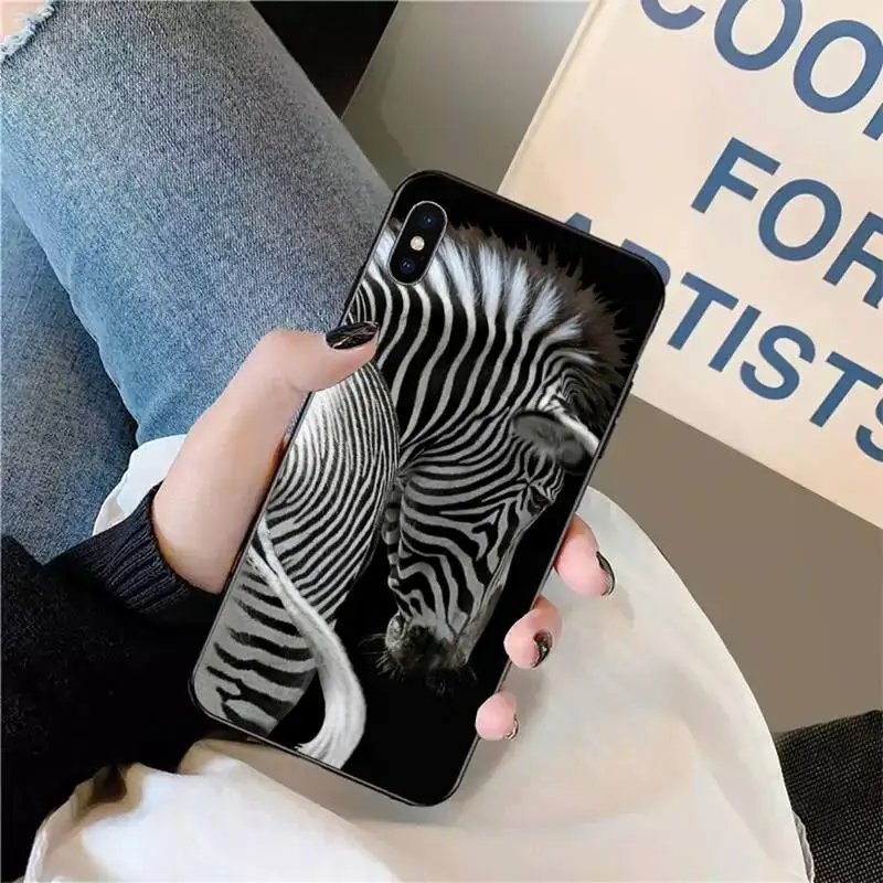 

Animal Zebra Giraffe Print Phone Cases for iPhone 11 12 pro XS MAX 8 7 6 6S Plus X 5S SE 2020 XR mini