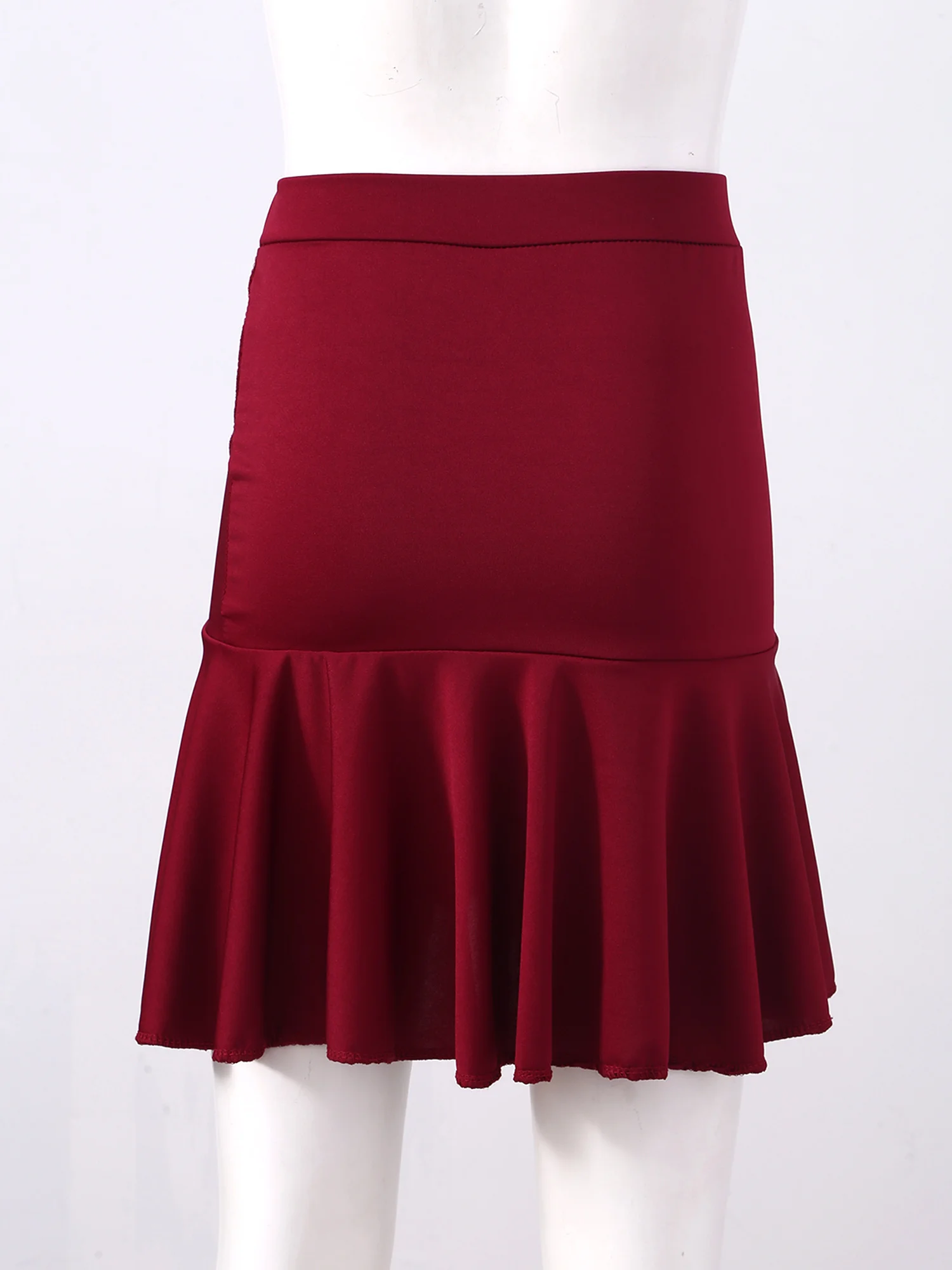 Женская юбка с высокой талией для латиноамериканских танцев |