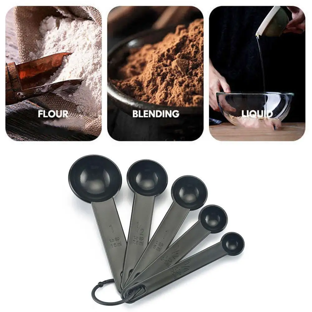 1 комплект из 5 мерных стаканчиков ложка чайная инструмент с ручкой для кофе и