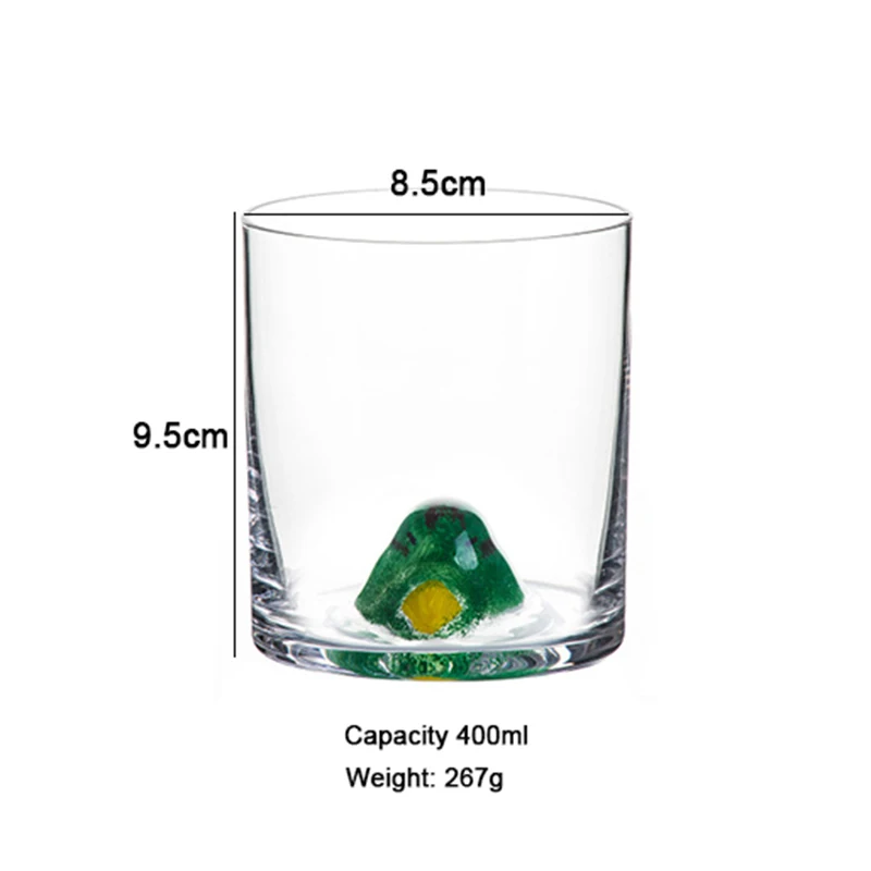

3D Cartoon Glass Cup Coffee Mugs Crystal Wine Glass Cute Kid's Cup Resistance High Capacity Drinking Glasses Kitchen Items