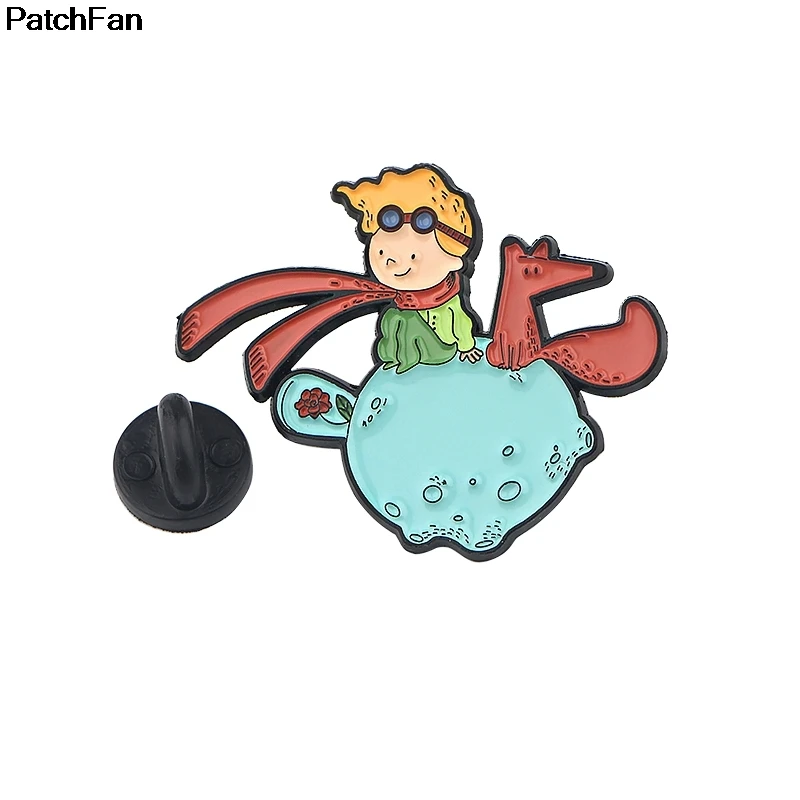 

A3044 Patchfan Enamel Pins Cartoon Little Prince Brooches Lapel Pin Shirt Bag Funny Badge Jewelry Gift Fans Friends