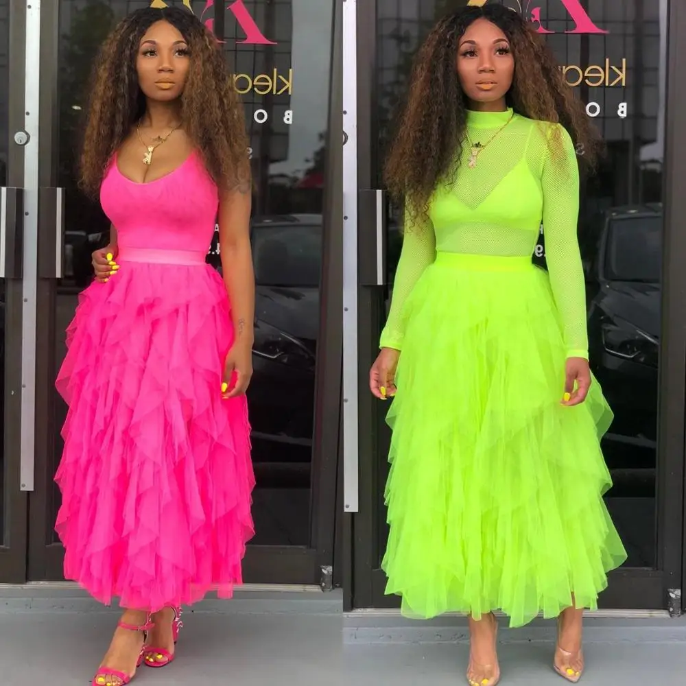 Fashion Skirt Women's Long Beautiful Heart Spring Korea Summer High Light harajuku | Женская одежда