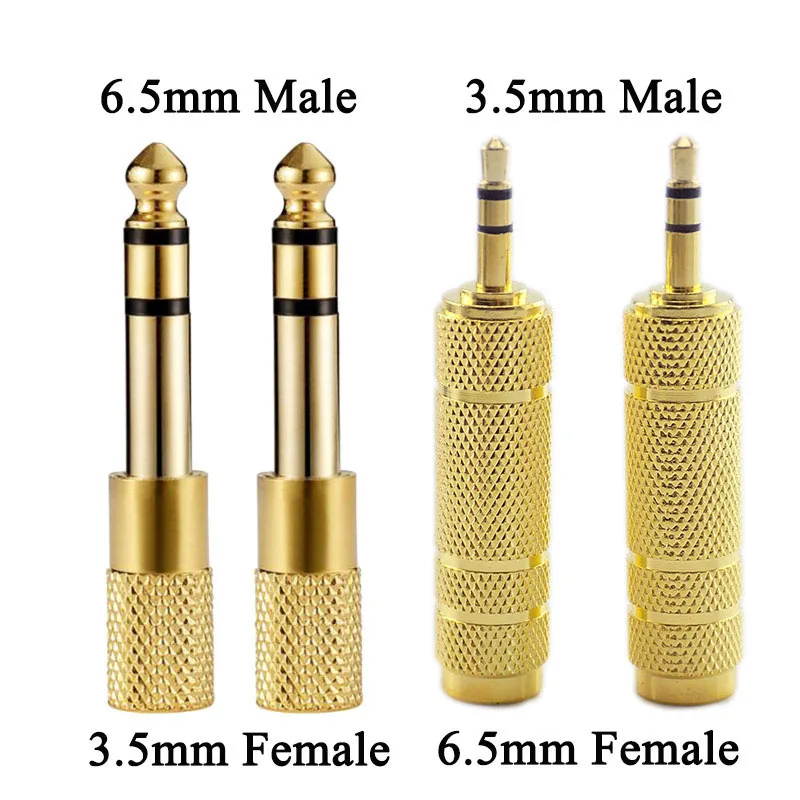 

3.5mm Male to 6.5mm Female Jack Audio Adapter Stereo Headphone Home Connectors Adapter Microphone Speaker Converter Electrical U