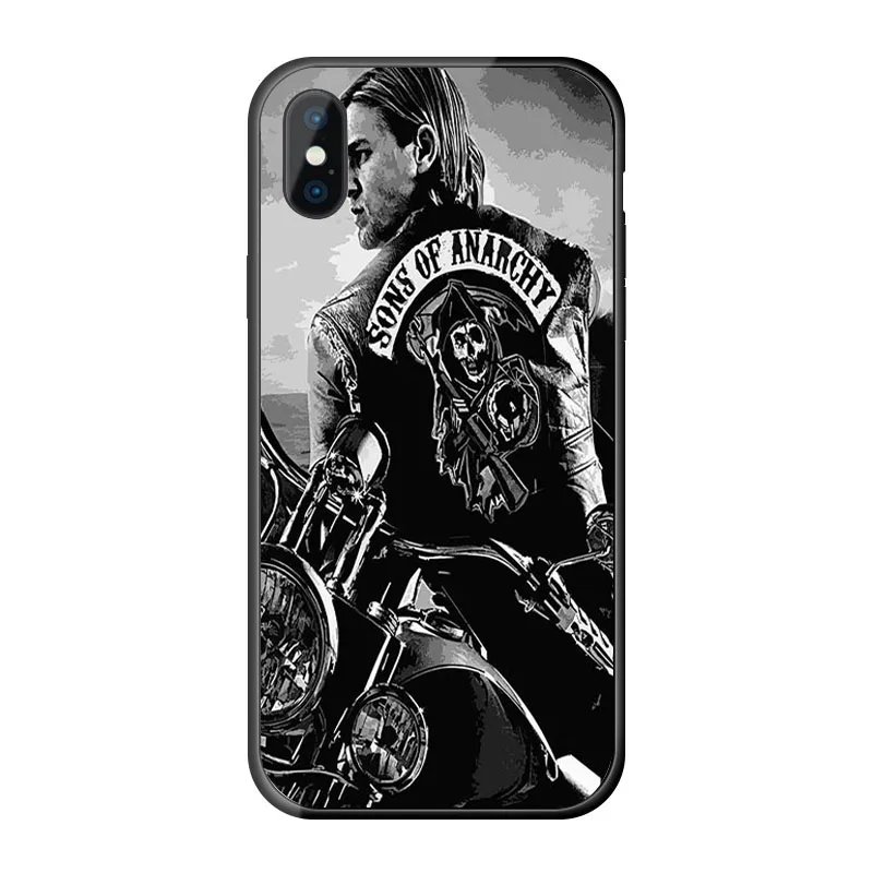 Модный чехол Sons of анархий для Apple iPhone 11 Pro X XS Max XR 4 4S 5 5C 5S SE SE2 6 6S 7 8 Plus мягкие чехлы