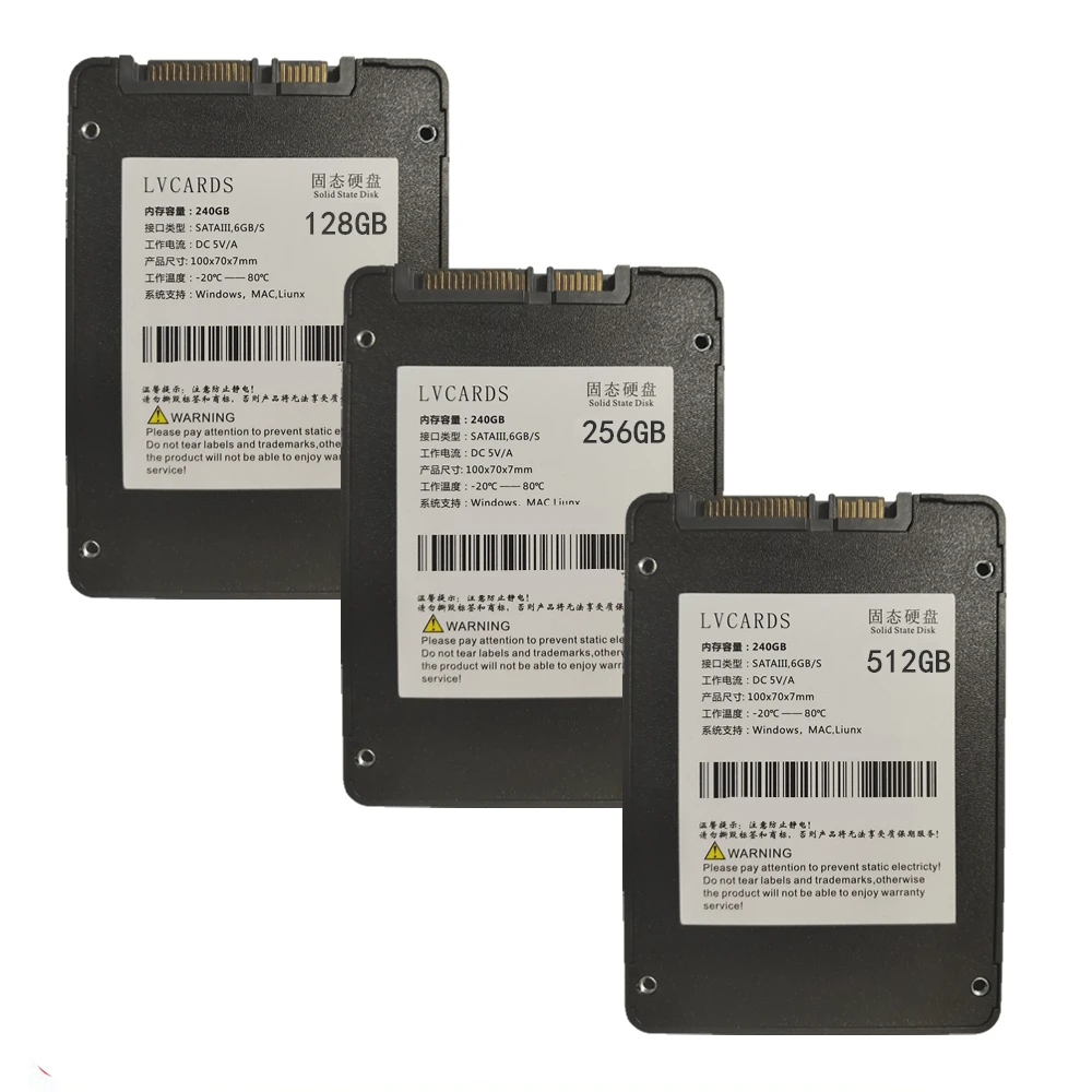 Жесткий диск LVCARDS SSD-накопитель 120 ГБ/240 ГБ/360 гб/480 ГБ/512 ГБ/ТБ твердотельные