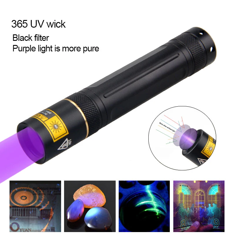 Светодиодный УФ фонарик VASTFIRE 18650 Ультрафиолетовый детектор скорпиона для