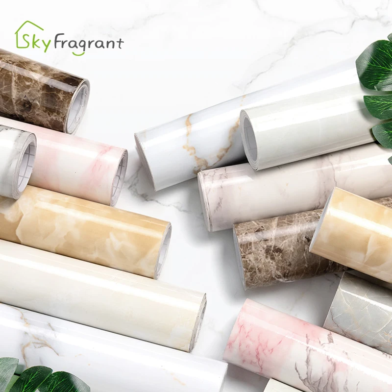 marble wallpapers kitchen desktop waterproof oil proof sticker furniture countertop wardrobe refurbished stickers self adhesive free global shipping