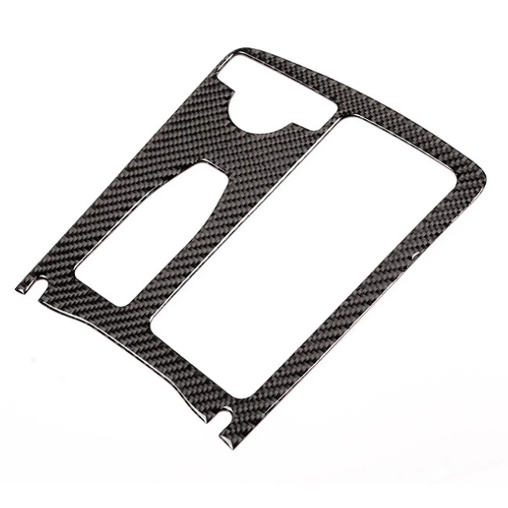 

For Mercedes Benz C Class 2007-2013 Car Water Cup Holder Panel Stickers Car Trim Styling Real Carbon Fiber