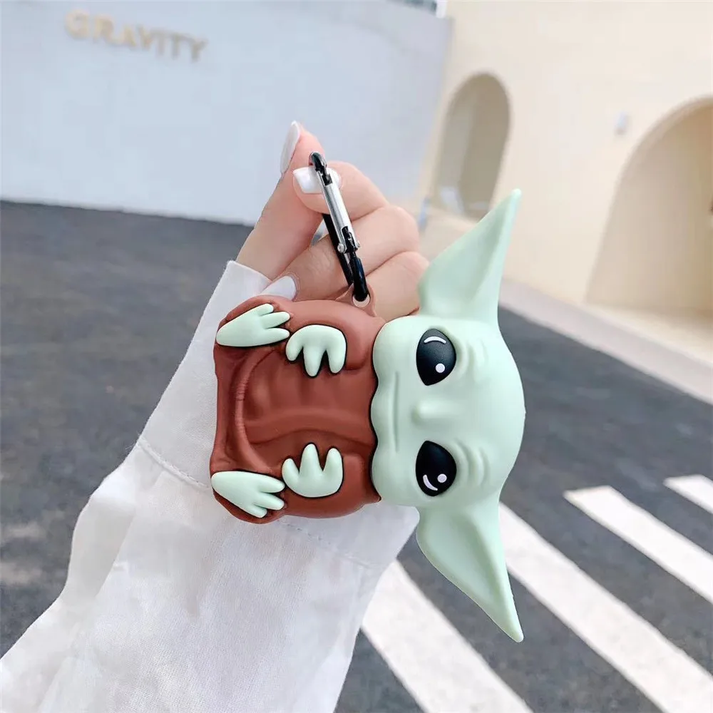 Силиконовые чехлы Marvel Yoda для Airpods 1 2 защитный беспроводной Bluetooth-наушник чехол