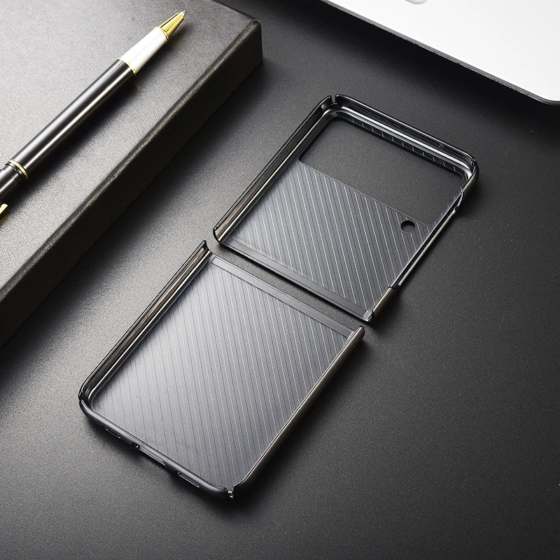 Чехол для телефона Samsung Z Flip 3 из углеродного волокна ультратонкий полноразмерный