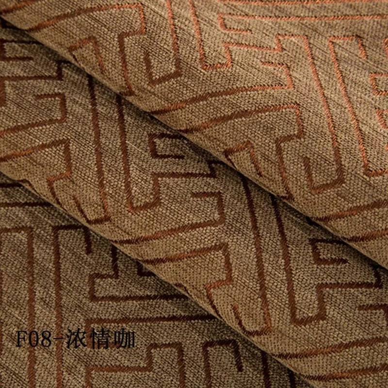Dark Coffee Cloth Современные жаккардовые ткань однотонный плотные шторы для гостиной оконные шторы синель затемненные шторы для спальни M131D3 - Цвет: Dark Coffee Cloth