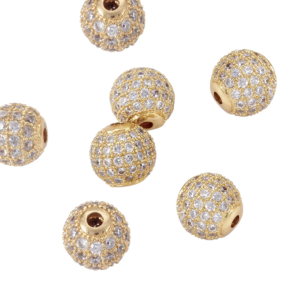 Бусины из кубического циркония для самостоятельного изготовления ювелирных