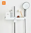 Портативный душевой шкаф Xiaomi Mijia Dabai для ванной комнаты, Подвесная Полка для полотенец, вешалка для хранения сделай сам с крючком