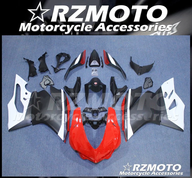 

Новый комплект обтекателей для мотоцикла из АБС-пластика подходит для Ducati 959 1299 Panigale 2015 2016 2017 2018 кузов под заказ Красный Черный крутой