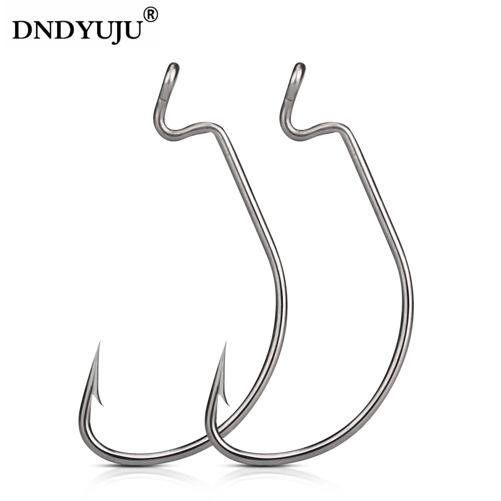 50 шт. углерода Сталь бронзовых морских рыболовных крючков рукоятка джига большие