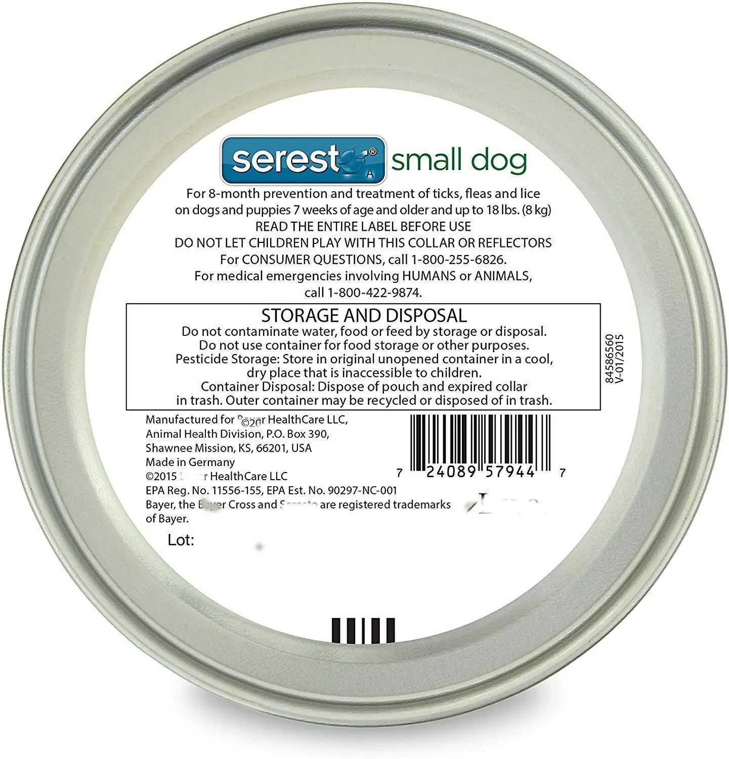 Новая технология Байера ветеринарии Seresto от блох клещей ошейник для маленьких