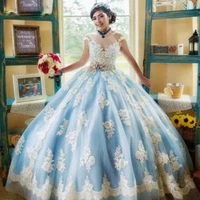 2021 cheap custom made corset blue off shoulder women ball gowns sweet 16 dresses gowns prom dresses formal evening dresses