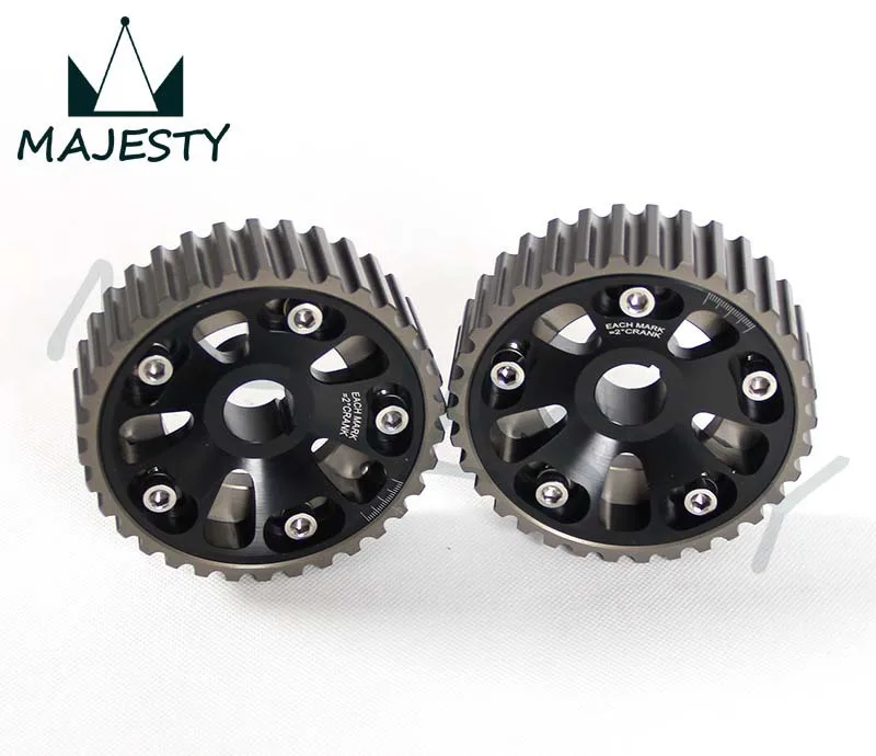 Комплект шкивов для CAM GEARS CIVIC B16A B18C INTEGRA DC2 88 00 2 шт. черный|pulley kit|cam gearscam gears pulley |