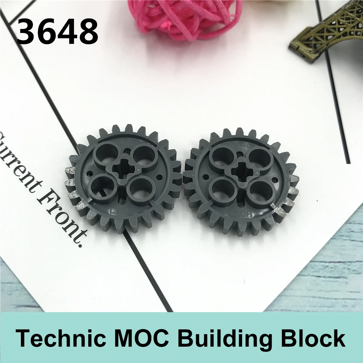

10PCS Tech Building Block Parts Compatible with Famous Brand Tech MOC Parts 3648 4514558 24 Tooth Gear Technology