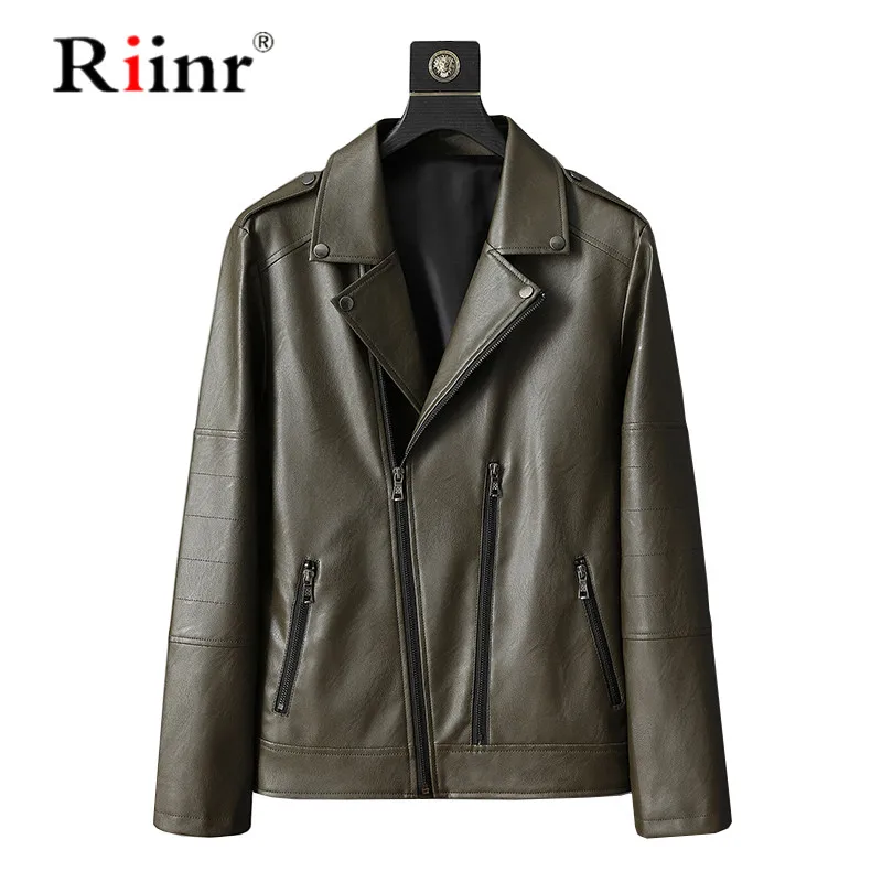 2019 однотонная зимняя кожаная куртка Мужская бархатная Толстая Теплая