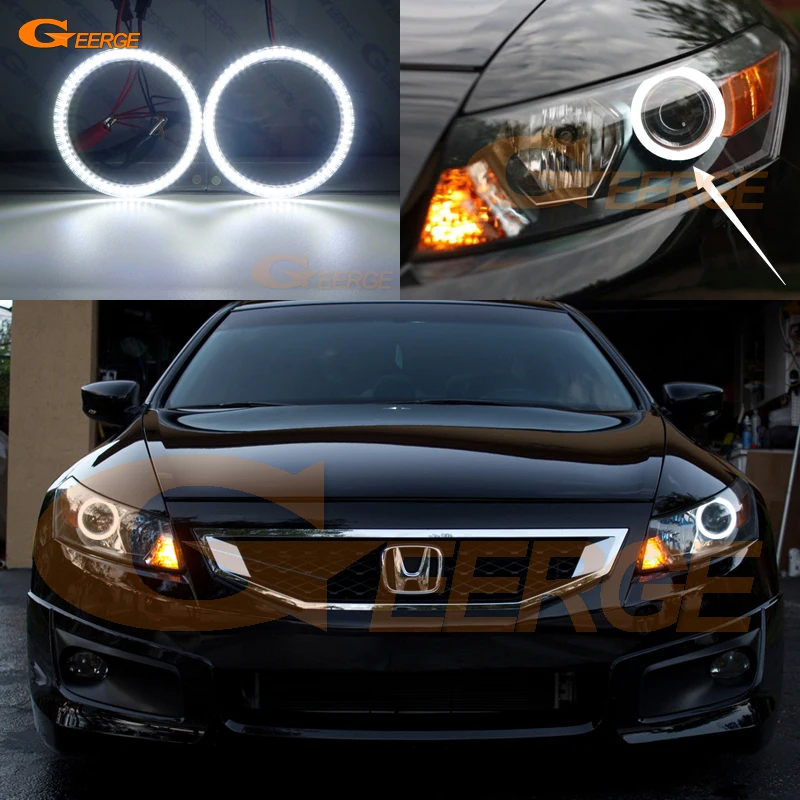 Для Honda Accord coupe 2008 2009 2010 2011 2012 отличный ультра яркий SMD СВЕТОДИОДНЫЙ ангельские