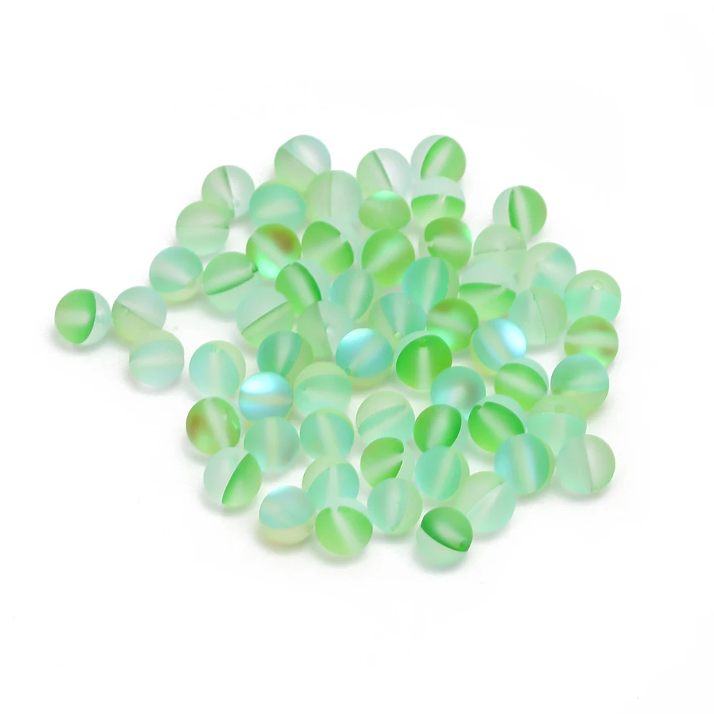 MEIBEADS 20 шт./лот матовые блестящие круглые бусины с лунным камнем 6 мм для