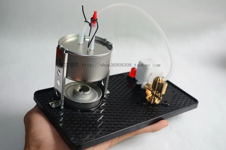 Одноцилиндровый модель с паровым двигателем Kit * бойлером спиртовой лампой