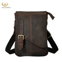 fashion quality real leather male casual multifunction messenger satchel tablet shoulder bag fanny waist belt pack men 611 6 d